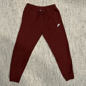 Nike Burgundy Joggers